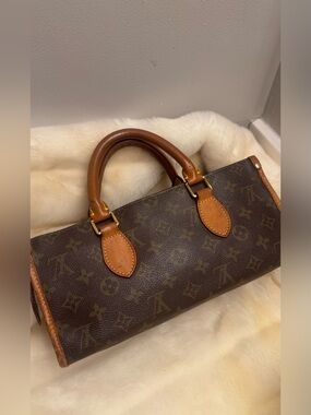 Louis Vuitton Brown Monogram Canvas Barrel Top Handle Bag